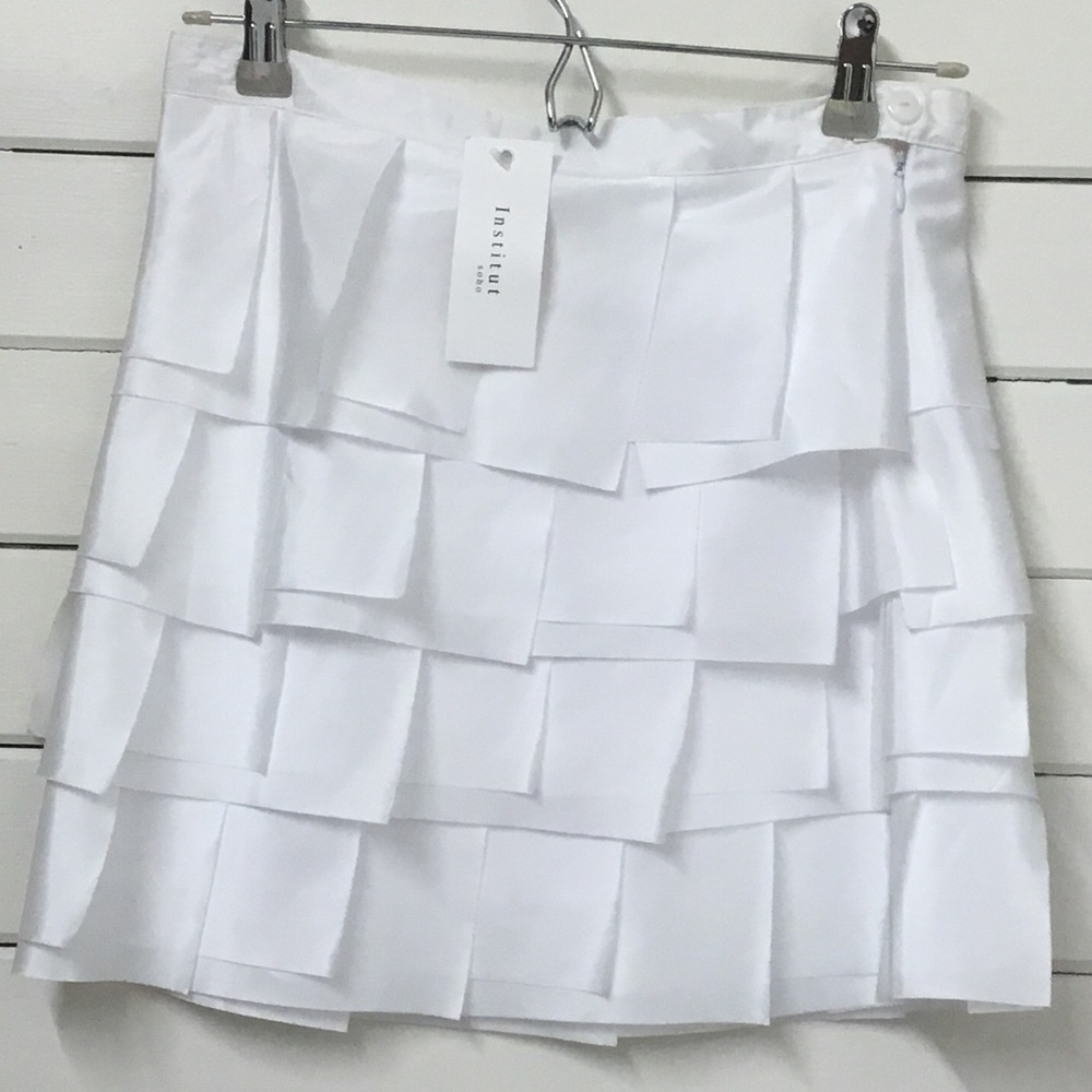 NWT ‘INSTITUTE’ WHITE LAYERED MINI